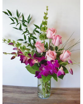 Orchid and Rose Delight